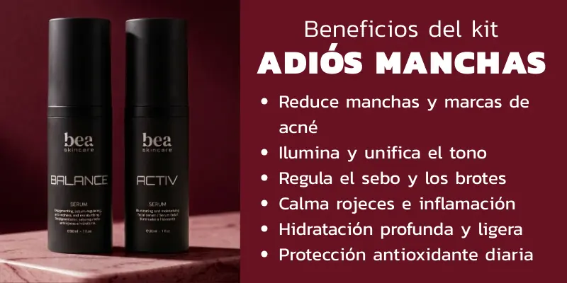 Beneficios kit adiós manchas